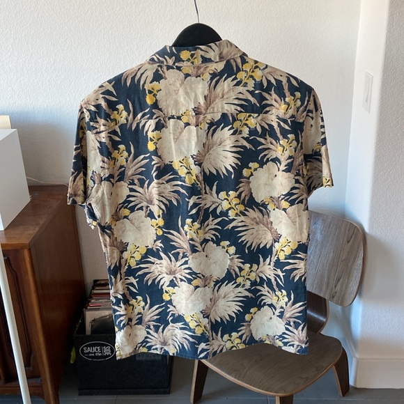 All Saints - Men’s Short Sleeve Button Up Camp Shirt - Small - Picture 3 of 3